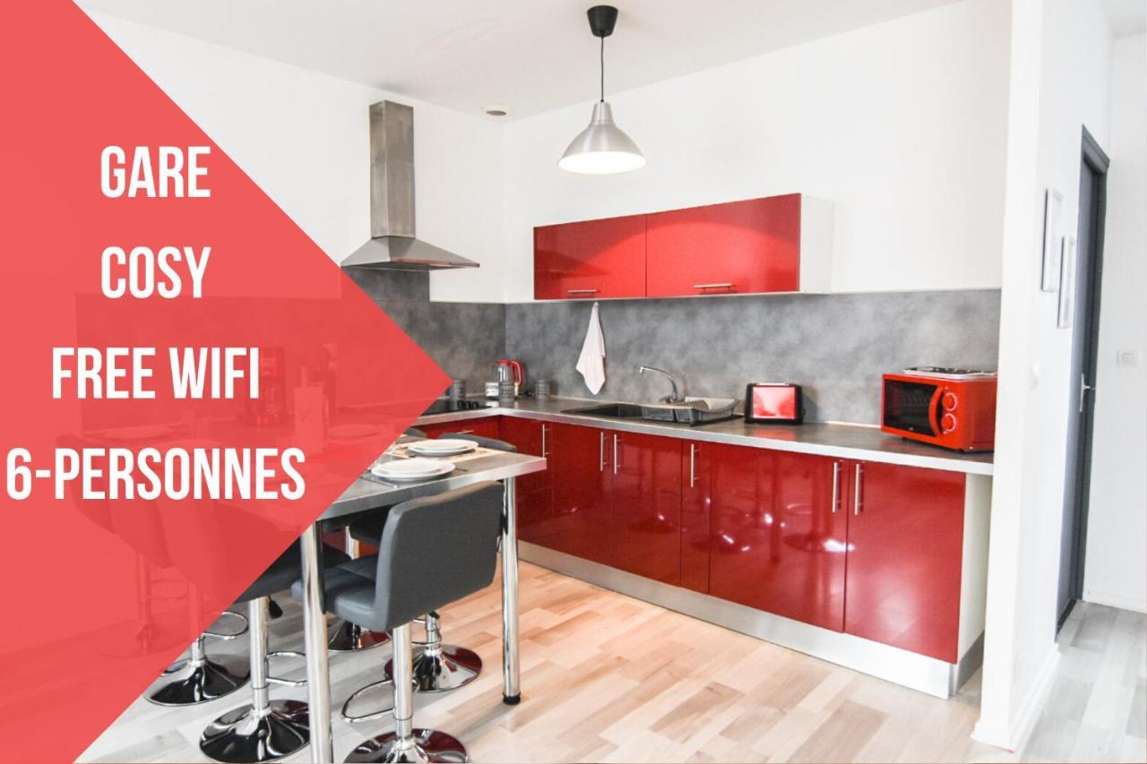 Appartement "Le Terminus " Gare-Cosy-Wifi 6 Personnes Saint-Quentin  Eksteriør billede